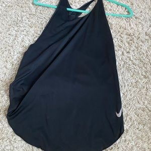 lightweight black nike tank top with reflector